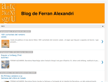 Tablet Screenshot of ferranalexandri.blogspot.com