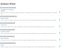 Tablet Screenshot of outbackwriter.blogspot.com