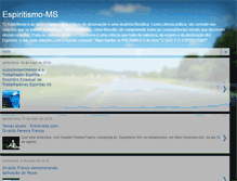 Tablet Screenshot of espiritismo-ms.blogspot.com