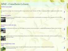Tablet Screenshot of apaeconselheirolafaiete.blogspot.com