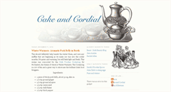 Desktop Screenshot of cakeandcordial.blogspot.com