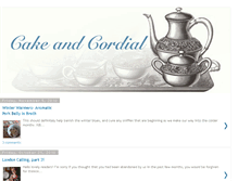 Tablet Screenshot of cakeandcordial.blogspot.com