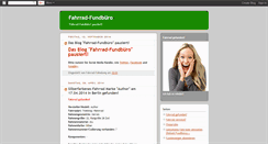 Desktop Screenshot of fahrrad-fundbuero.blogspot.com