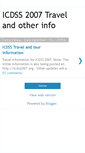 Mobile Screenshot of icdss2007.blogspot.com