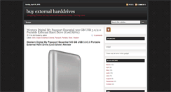 Desktop Screenshot of buyexternalharddrives.blogspot.com