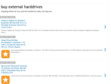 Tablet Screenshot of buyexternalharddrives.blogspot.com