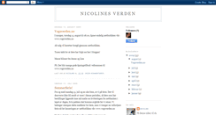 Desktop Screenshot of nicolinesverden.blogspot.com