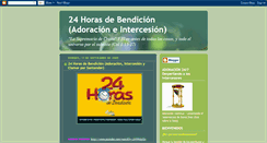 Desktop Screenshot of 24horasdebendicion.blogspot.com