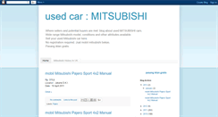 Desktop Screenshot of mobilmitsubishibekas.blogspot.com
