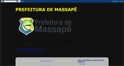 Desktop Screenshot of prefeiturademassape.blogspot.com