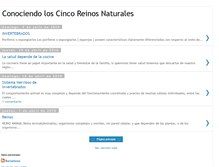 Tablet Screenshot of conociendoloscincoreinosnaturales.blogspot.com