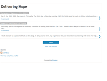 Tablet Screenshot of delivering-hope.blogspot.com