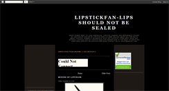 Desktop Screenshot of lipstickfan-shilpz.blogspot.com