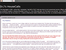 Tablet Screenshot of drjshousecalls.blogspot.com