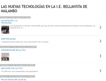 Tablet Screenshot of iebellavista.blogspot.com