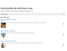 Tablet Screenshot of elintercambiadordearchivos.blogspot.com