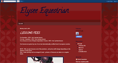 Desktop Screenshot of elyseeequestrian.blogspot.com