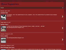 Tablet Screenshot of elyseeequestrian.blogspot.com