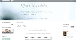 Desktop Screenshot of kjerstis-side.blogspot.com