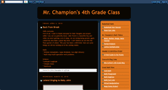 Desktop Screenshot of champion4thgrade.blogspot.com