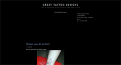 Desktop Screenshot of great-tattoo-designs.blogspot.com