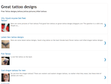 Tablet Screenshot of great-tattoo-designs.blogspot.com