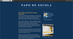 Desktop Screenshot of papodeescola.blogspot.com