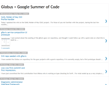 Tablet Screenshot of globus-gsoc.blogspot.com