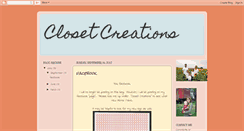 Desktop Screenshot of myclosetcreations.blogspot.com