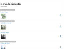 Tablet Screenshot of elmundoesmundo.blogspot.com
