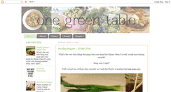 Desktop Screenshot of onegreentable.blogspot.com