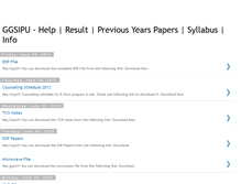Tablet Screenshot of ggsipu-info.blogspot.com