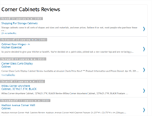 Tablet Screenshot of cornercabinetsreviews.blogspot.com