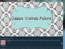 Tablet Screenshot of anniecottonfabric.blogspot.com