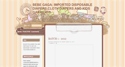 Desktop Screenshot of bebegaga.blogspot.com