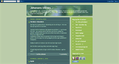 Desktop Screenshot of johansens-univers.blogspot.com