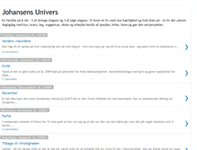 Tablet Screenshot of johansens-univers.blogspot.com