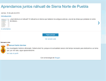 Tablet Screenshot of nahuatlsierranortedepuebla.blogspot.com