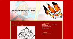 Desktop Screenshot of garfieldcoloringpages.blogspot.com