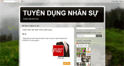 Desktop Screenshot of mytuyendung.blogspot.com