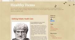 Desktop Screenshot of healthy-items.blogspot.com