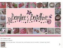 Tablet Screenshot of bombeesbeadhive.blogspot.com