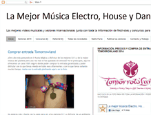 Tablet Screenshot of electrohousemusicspain.blogspot.com