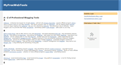 Desktop Screenshot of myfreewebtools.blogspot.com