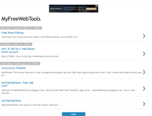 Tablet Screenshot of myfreewebtools.blogspot.com