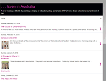 Tablet Screenshot of eveninaustraliakidlit.blogspot.com