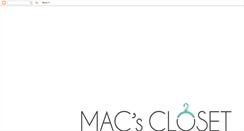 Desktop Screenshot of macscloset.blogspot.com