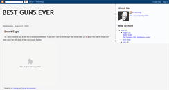 Desktop Screenshot of bestgunsever.blogspot.com