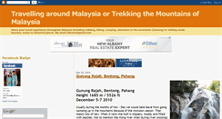 Desktop Screenshot of malaysiatrekking.blogspot.com