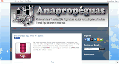 Desktop Screenshot of anapropeguas.blogspot.com